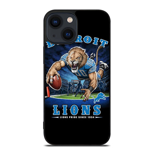 DETROIT LIONS MASCOT iPhone 14 Plus Case Cover