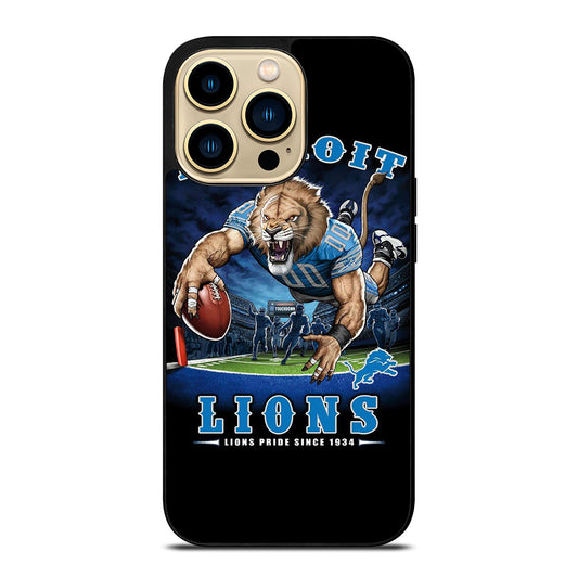 DETROIT LIONS MASCOT iPhone 14 Pro Max Case Cover