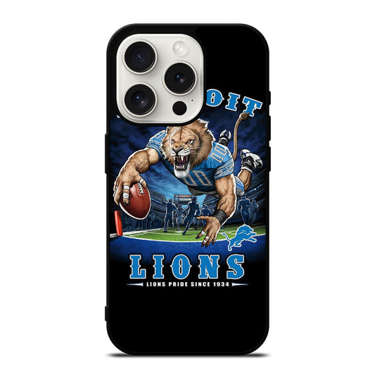 DETROIT LIONS MASCOT iPhone 15 Pro Case Cover