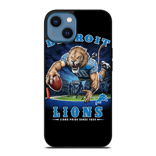 DETROIT LIONS MASCOT iPhone 14 Case Cover