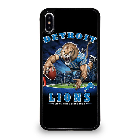 DETROIT LIONS MASCOT iPhone XS Max Case Cover