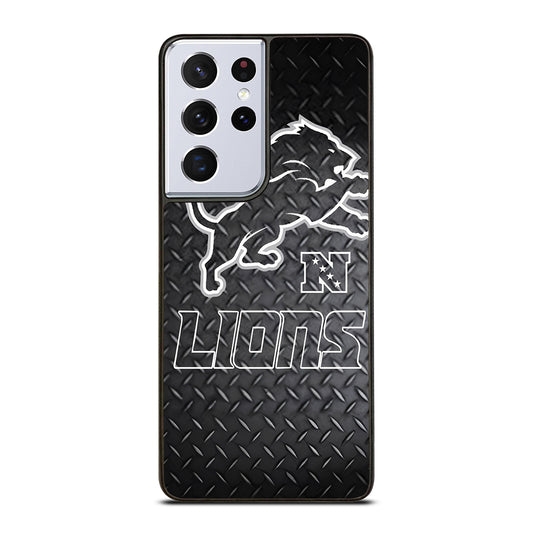 DETROIT LIONS METAL SYMBOL Samsung Galaxy S21 Ultra Case Cover