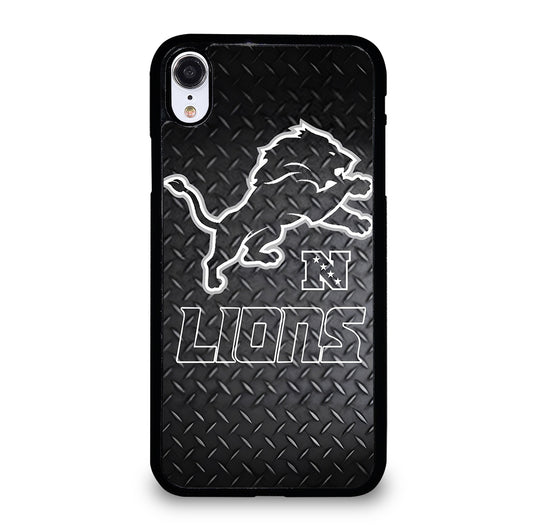 DETROIT LIONS METAL SYMBOL iPhone XR Case Cover