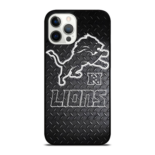 DETROIT LIONS METAL SYMBOL iPhone 12 Pro Max Case Cover