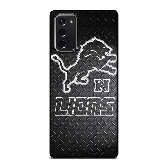 DETROIT LIONS METAL SYMBOL Samsung Galaxy Note 20 Case Cover