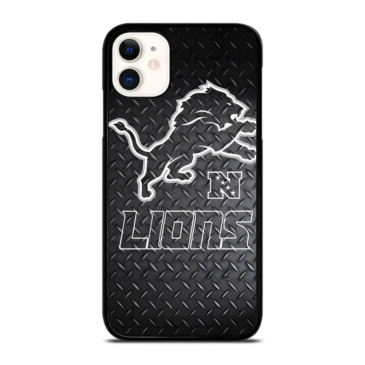 DETROIT LIONS METAL SYMBOL iPhone 11 Case Cover