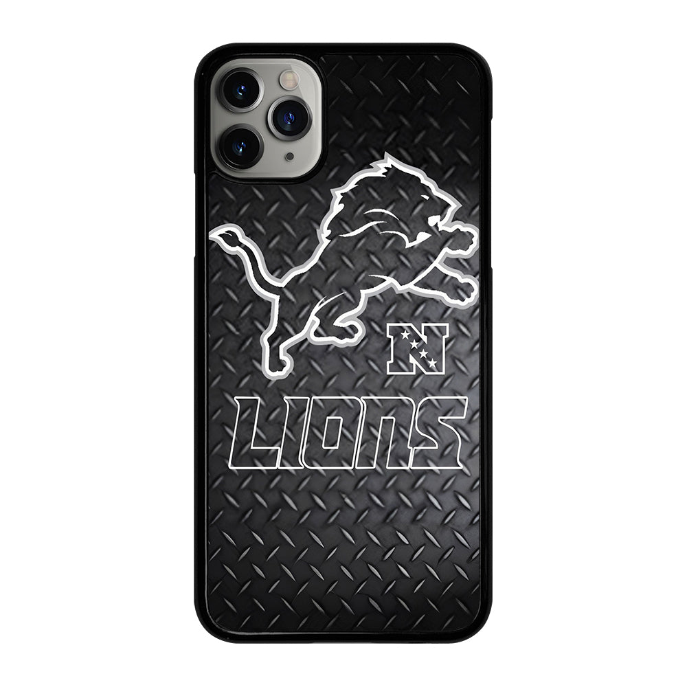 DETROIT LIONS METAL SYMBOL iPhone 11 Pro Max Case Cover