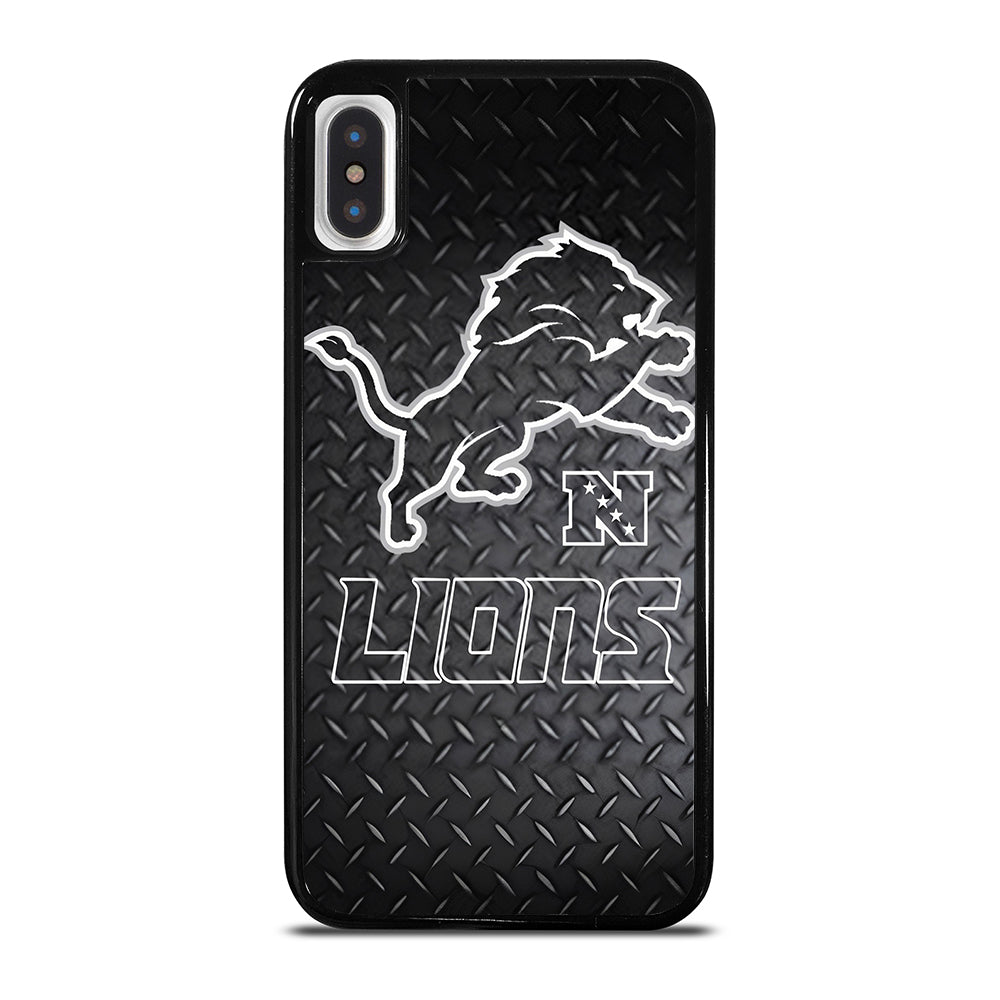 DETROIT LIONS METAL SYMBOL iPhone X / XS Case Cover