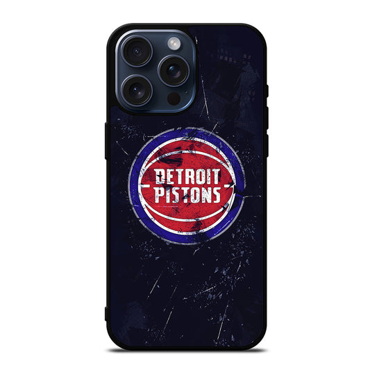 DETROIT PISTONS NBA 2 iPhone 15 Pro Max Case Cover