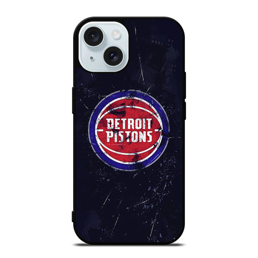 DETROIT PISTONS NBA 2 iPhone 15 Case Cover