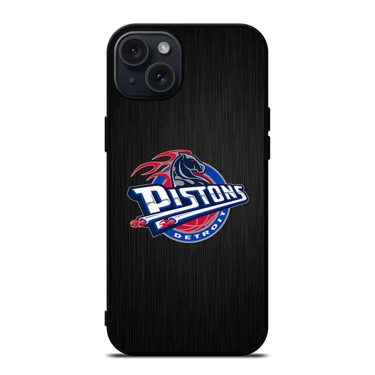 DETROIT PISTONS NBA ICON iPhone 15 Plus Case Cover