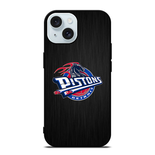 DETROIT PISTONS NBA ICON iPhone 15 Case Cover
