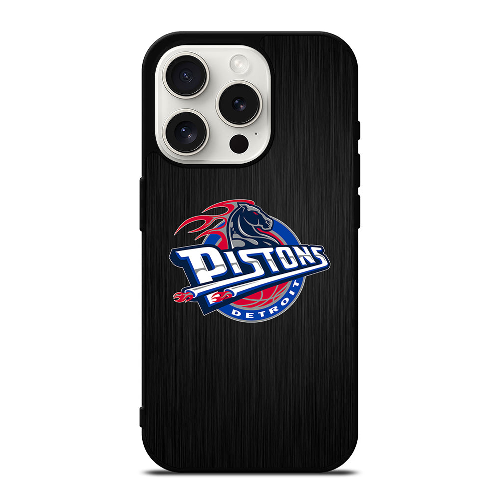 DETROIT PISTONS NBA ICON iPhone 15 Pro Case Cover