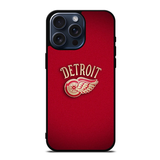 DETROIT RED WINGS NHL LOGO iPhone 15 Pro Max Case Cover