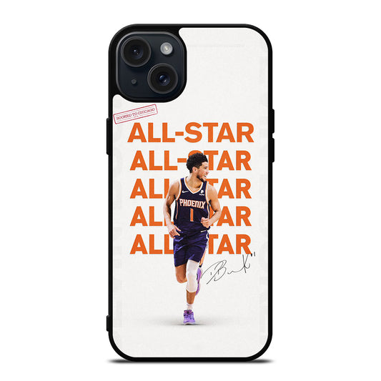 DEVIN BOOKER PHOENIX SUNS NBA BASKETBALL iPhone 15 Plus Case Cover