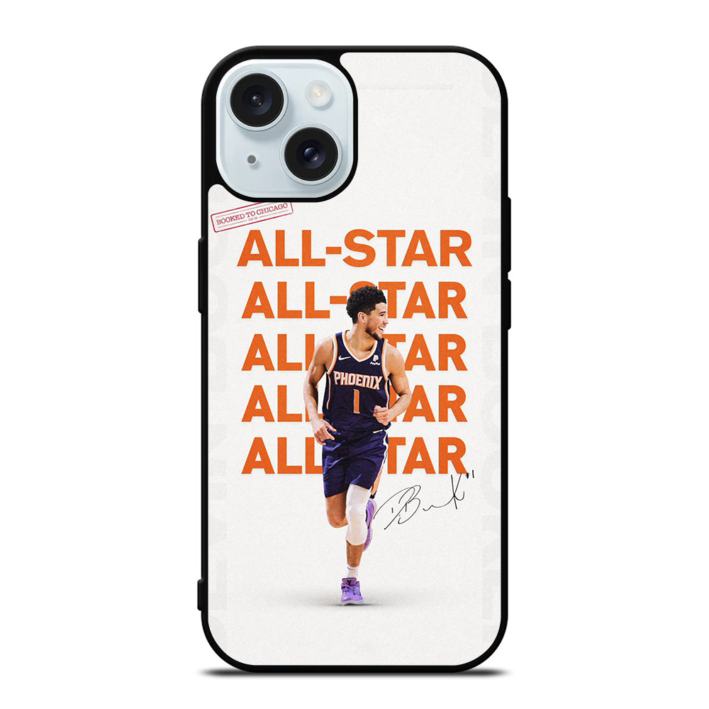 DEVIN BOOKER PHOENIX SUNS NBA BASKETBALL iPhone 15 Case Cover