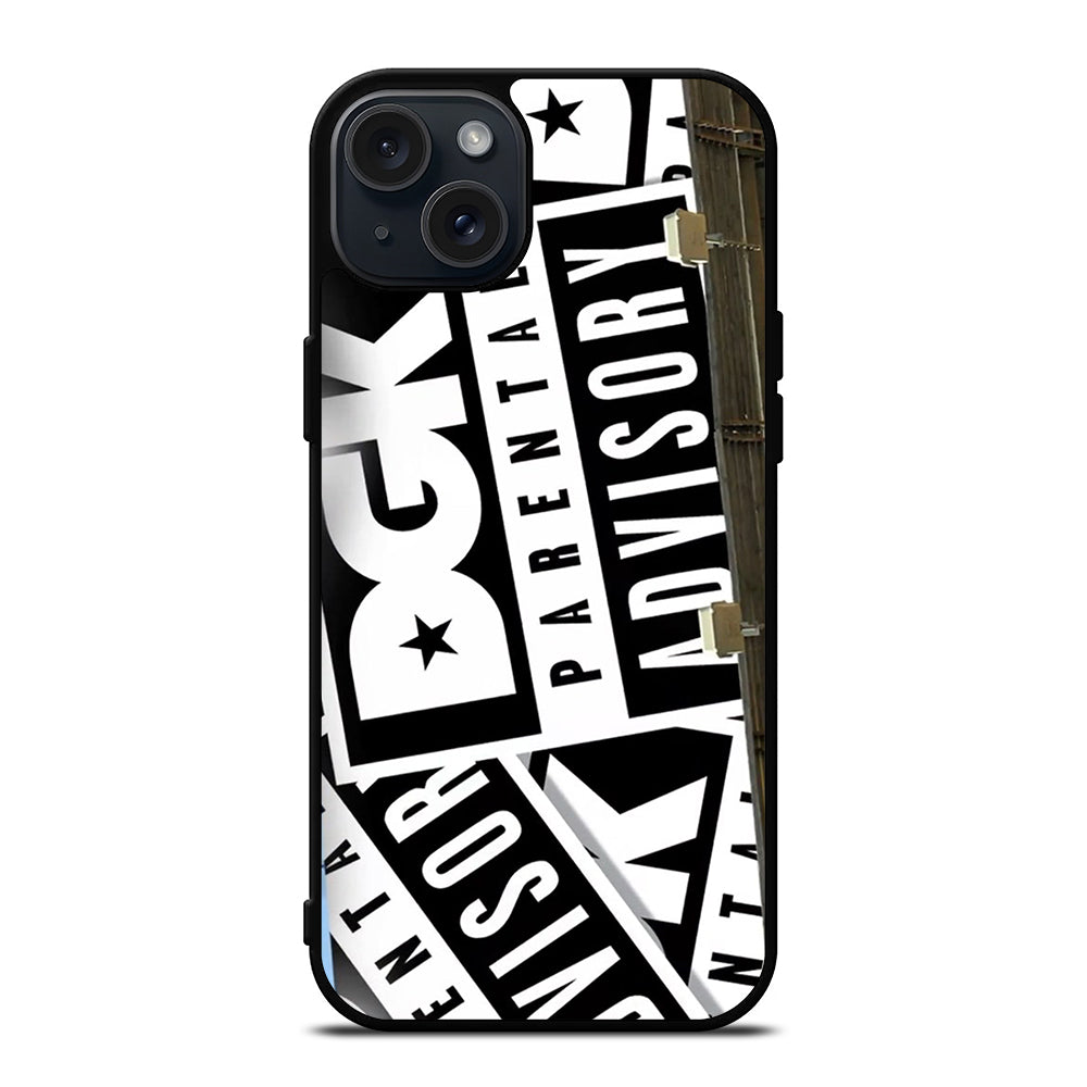 DGK PARENTAL ADVISORY PATTERN iPhone 15 Plus Case Cover