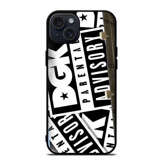 DGK PARENTAL ADVISORY PATTERN iPhone 15 Plus Case Cover