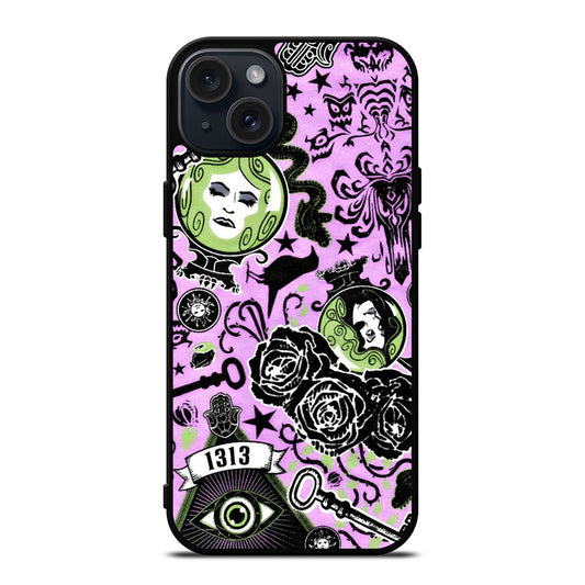 DISNEY HAUNTED MANSION PATTERN ART 2 iPhone 15 Plus Case Cover