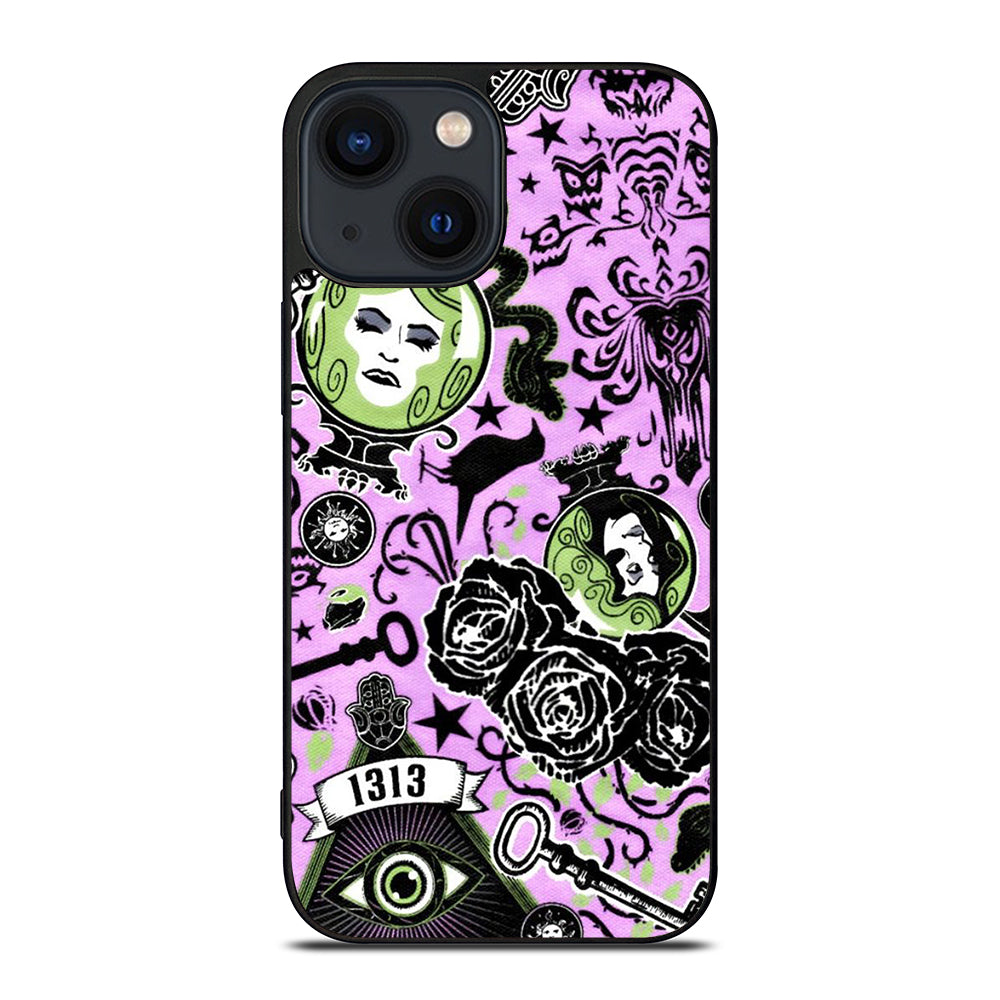 DISNEY HAUNTED MANSION PATTERN ART 2 iPhone 14 Plus Case Cover
