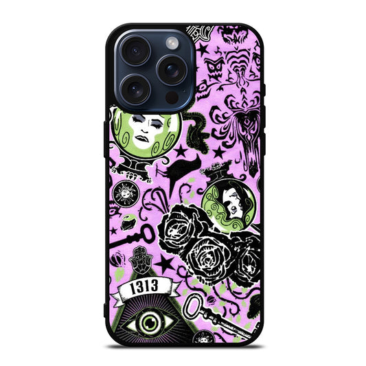 DISNEY HAUNTED MANSION PATTERN ART 2 iPhone 15 Pro Max Case Cover