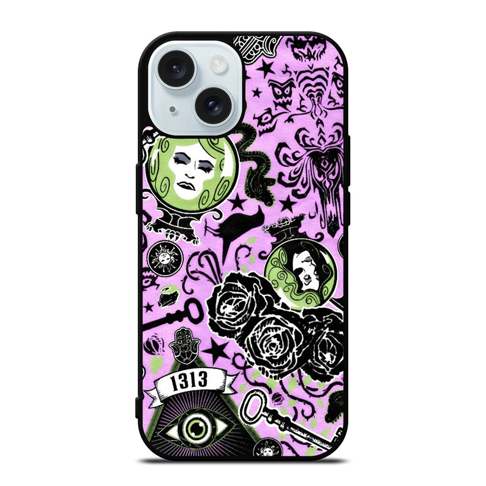 DISNEY HAUNTED MANSION PATTERN ART 2 iPhone 15 Case Cover