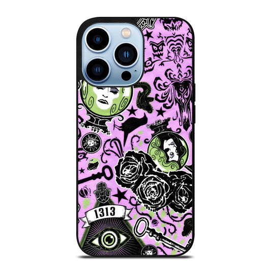 DISNEY HAUNTED MANSION PATTERN ART 2 iPhone 13 Pro Max Case Cover