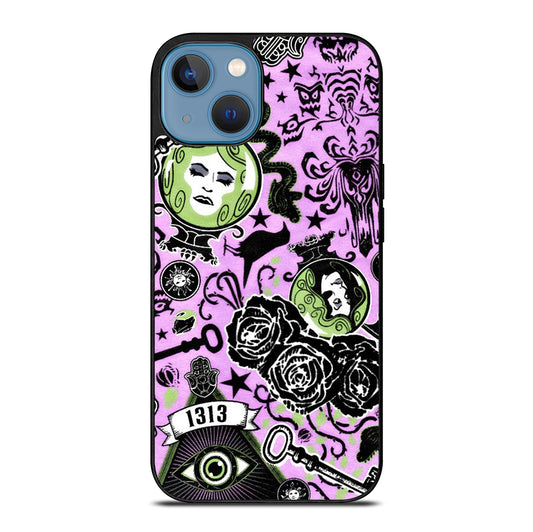 DISNEY HAUNTED MANSION PATTERN ART 2 iPhone 13 Case Cover