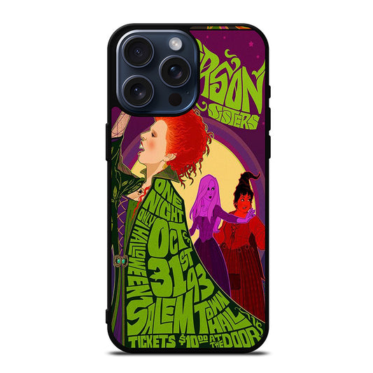 DISNEY HOCUS POCUS POSTER iPhone 15 Pro Max Case Cover