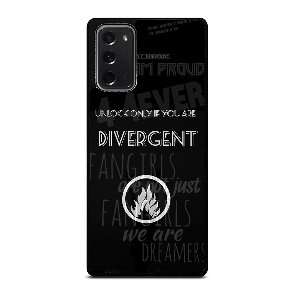 DIVERGENT QUOTE 2 Samsung Galaxy Note 20 Case Cover