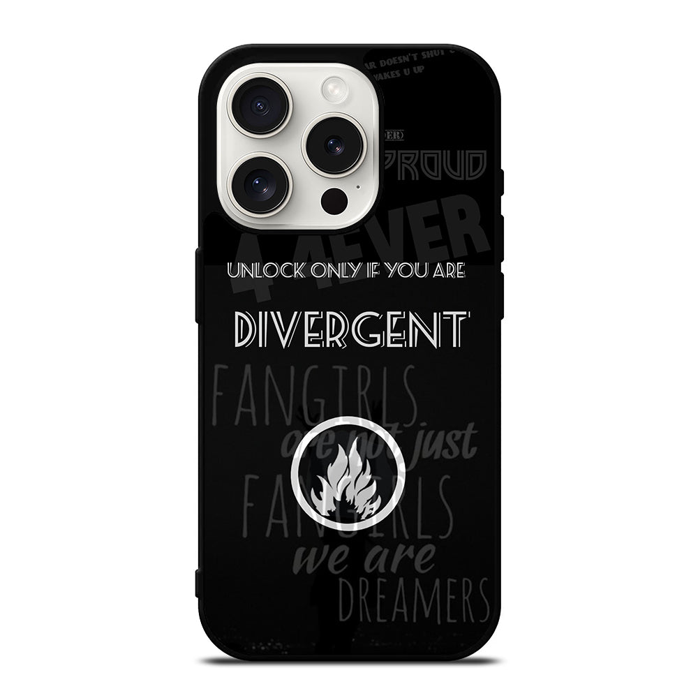 DIVERGENT QUOTE 2 iPhone 15 Pro Case Cover