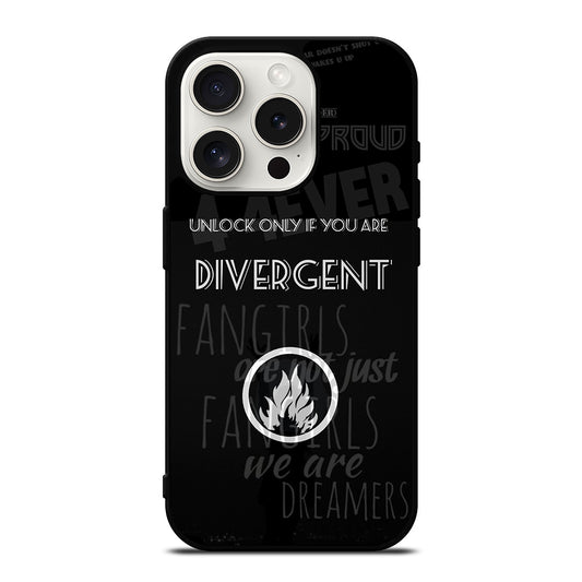 DIVERGENT QUOTE 2 iPhone 15 Pro Case Cover