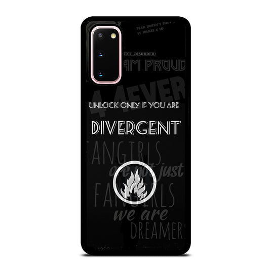 DIVERGENT QUOTE 2 Samsung Galaxy S20 Case Cover