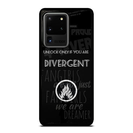 DIVERGENT QUOTE 2 Samsung Galaxy S20 Ultra Case Cover