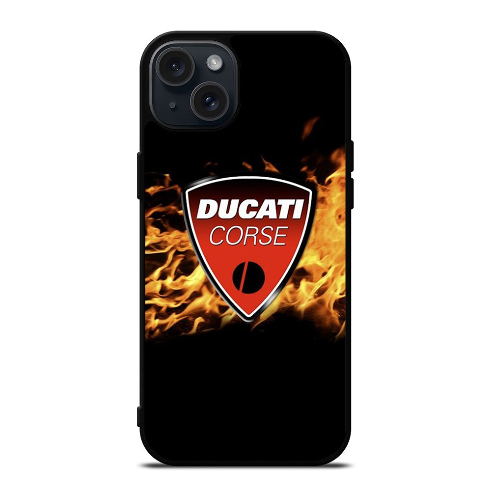 DUCATI FLAME LOGO iPhone 15 Plus Case Cover