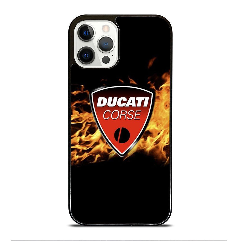 DUCATI FLAME LOGO iPhone 12 Pro Case Cover