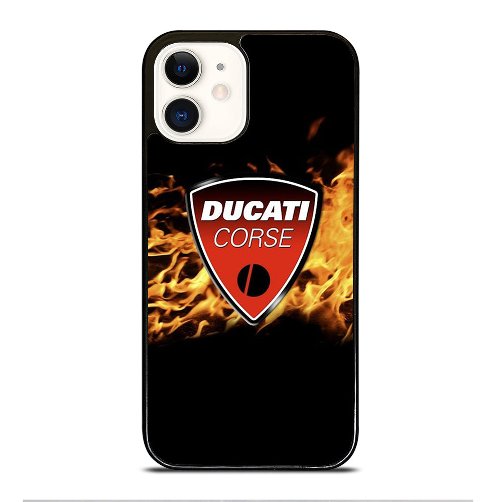 DUCATI FLAME LOGO iPhone 12 Case Cover