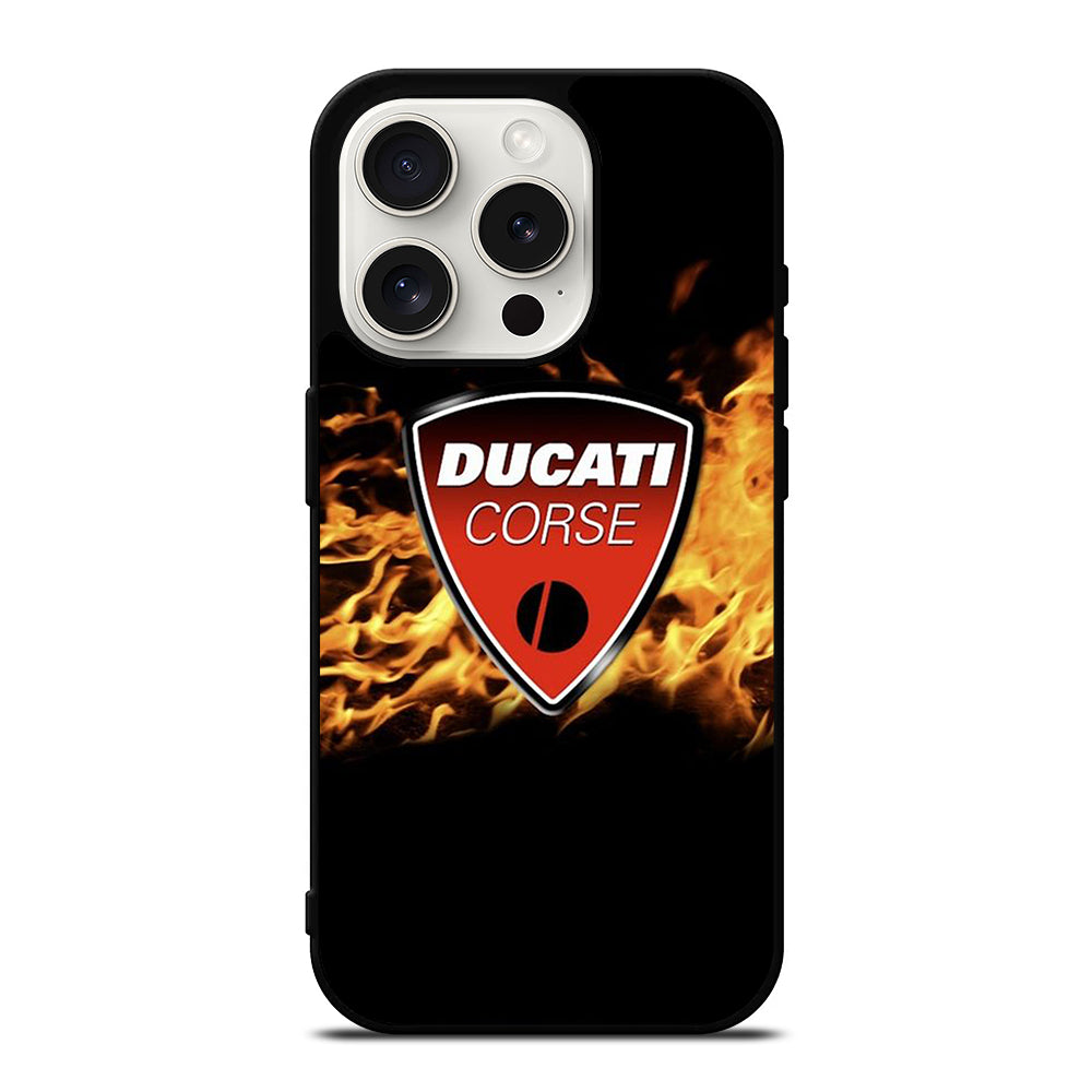 DUCATI FLAME LOGO iPhone 15 Pro Case Cover