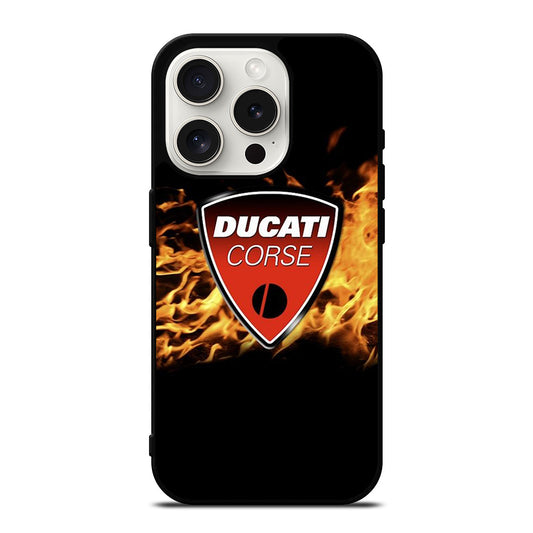 DUCATI FLAME LOGO iPhone 15 Pro Case Cover