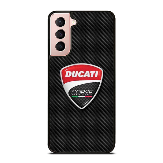 DUCATI LOGO CARBON Samsung Galaxy S21 Case Cover