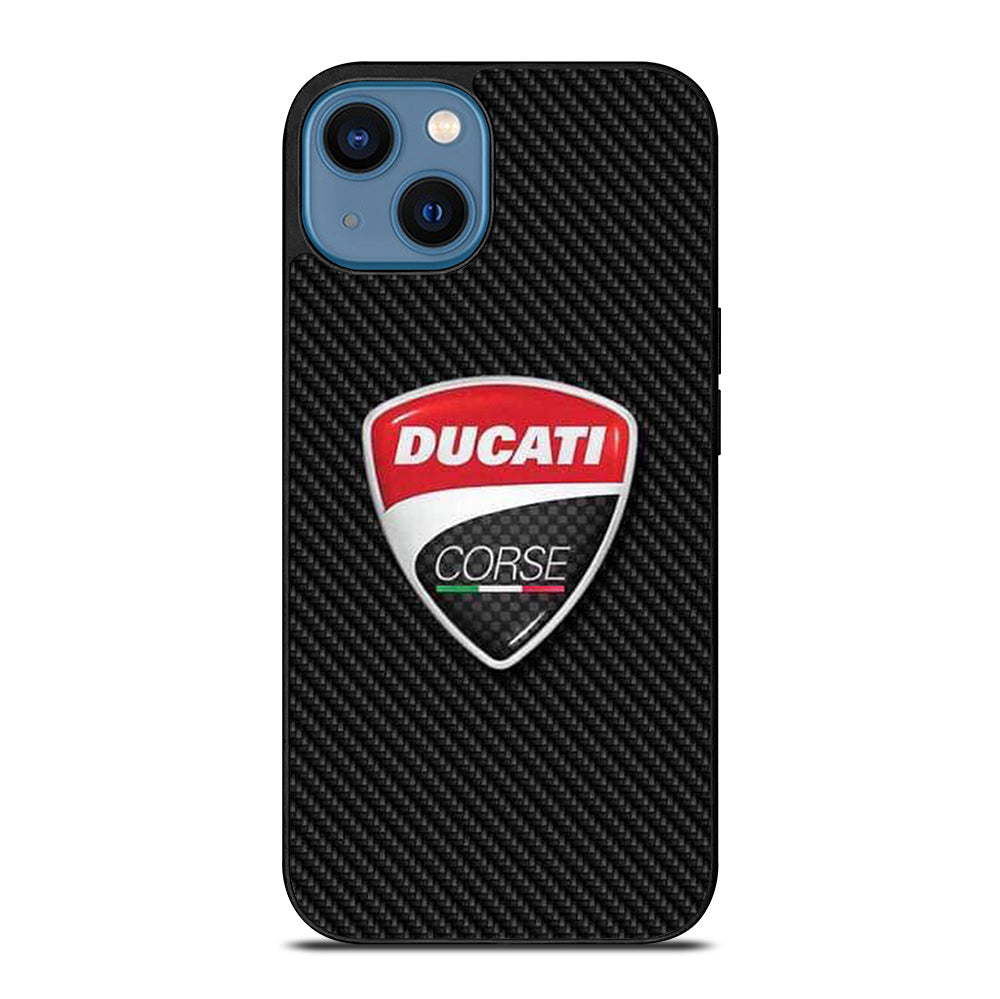 DUCATI LOGO CARBON iPhone 14 Case Cover