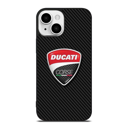 DUCATI LOGO CARBON iPhone 13 Mini Case Cover