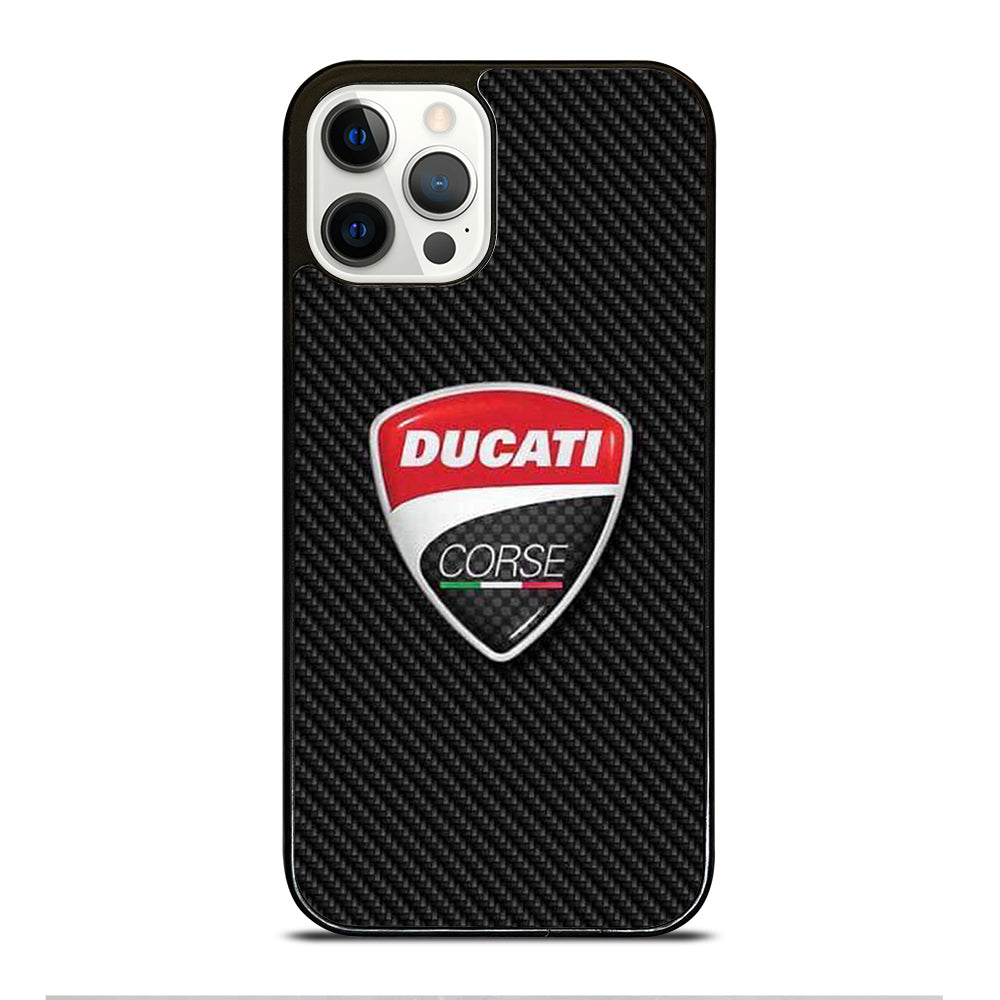 DUCATI LOGO CARBON iPhone 12 Pro Case Cover