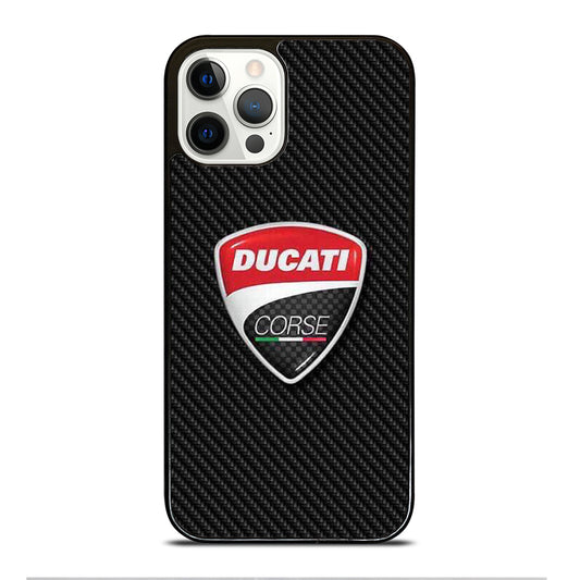 DUCATI LOGO CARBON iPhone 12 Pro Case Cover