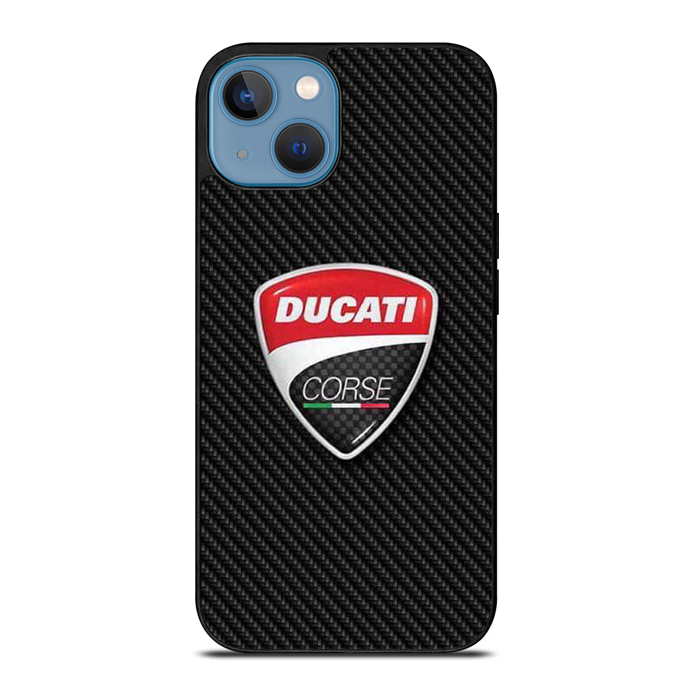 DUCATI LOGO CARBON iPhone 13 Case Cover
