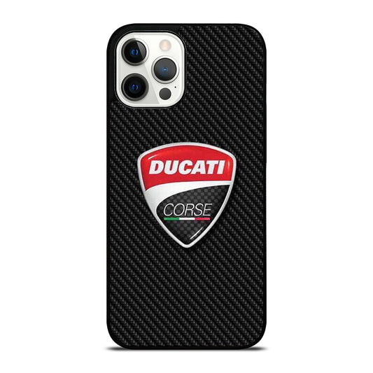 DUCATI LOGO CARBON iPhone 12 Pro Max Case Cover