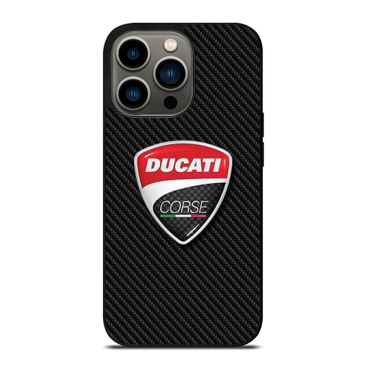 DUCATI LOGO CARBON iPhone 13 Pro Case Cover