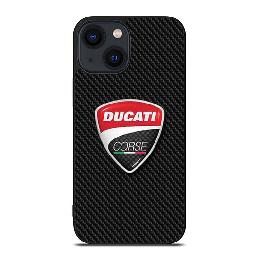 DUCATI LOGO CARBON iPhone 14 Plus Case Cover