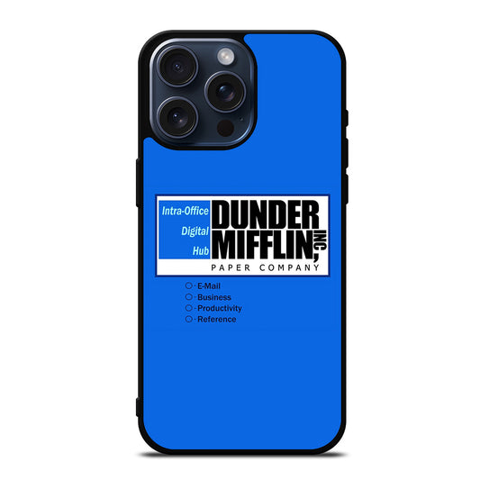 DUNDER MIFFLIN LOGO 3 iPhone 15 Pro Max Case Cover