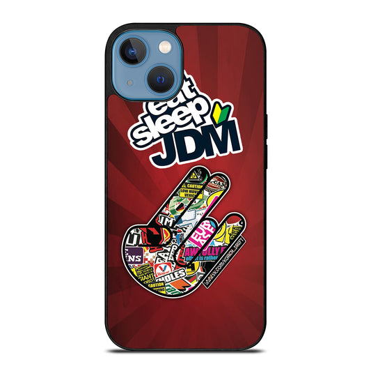 EAT SLEEP JDM LOGO iPhone 13 Case Cover